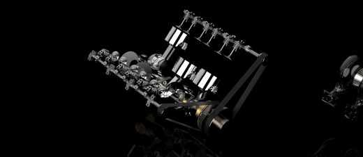 V6 Model双涡轮增压6缸发动机缩略图